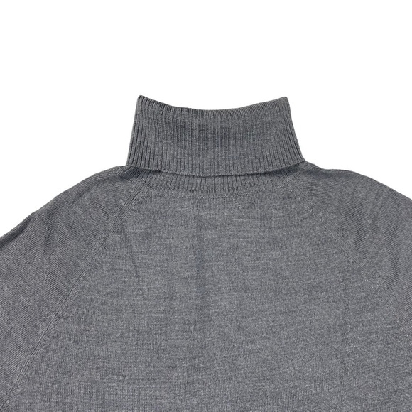 PENDLETON ARGYLE MERINO WOOL GRAY AQUA TURTLENECK SWEATER - Picture 5 of 16